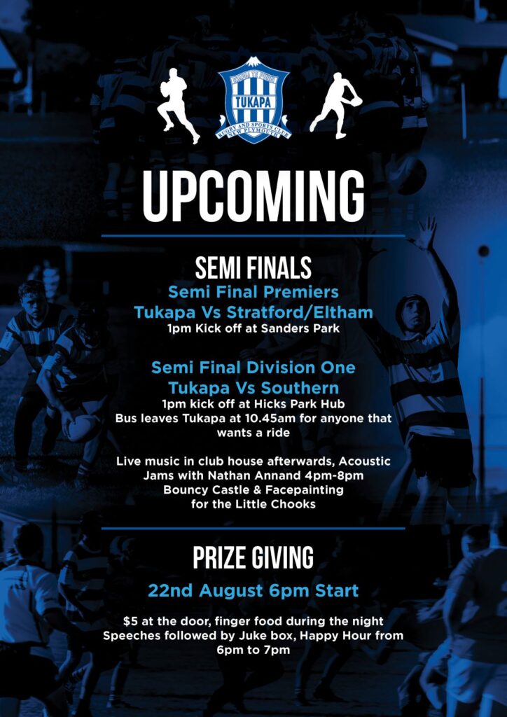 Tukapa Upcoming Events