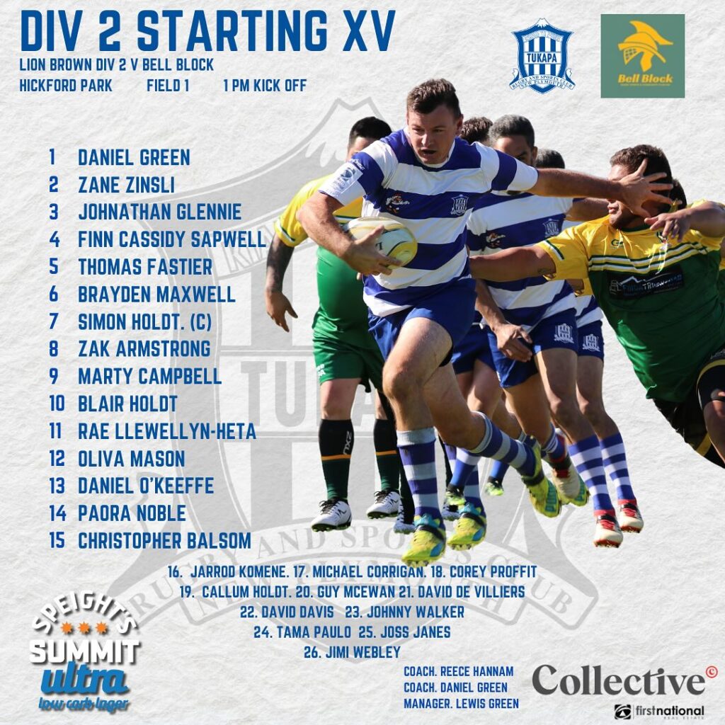 Tukapa Div 2 Team 25 May 2024