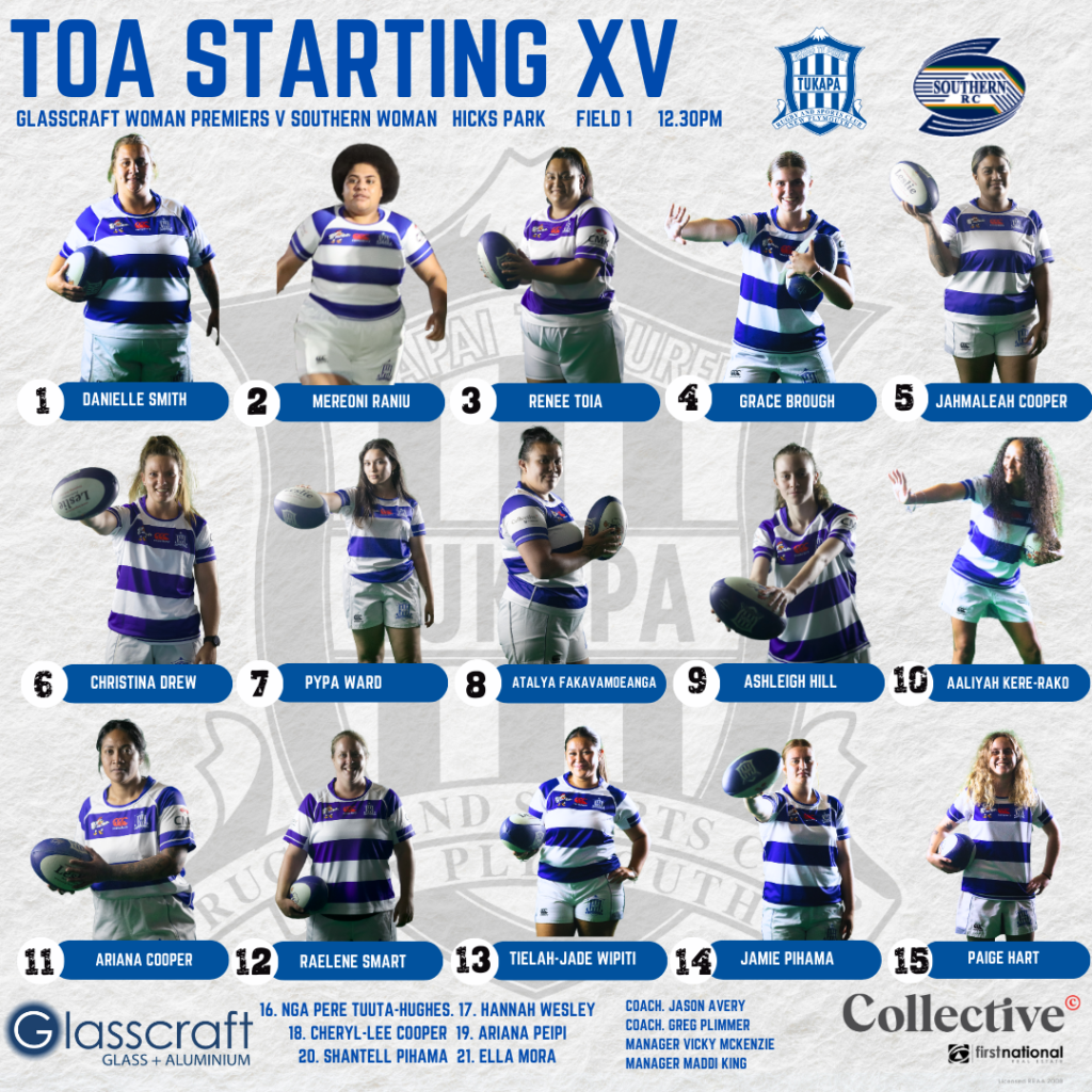 Glasscraft Tukapa Toa Premier Women 25 May 2024