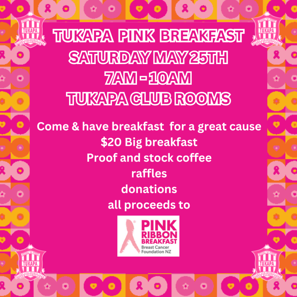Tukapa Pink Breakfast 25 May 2024